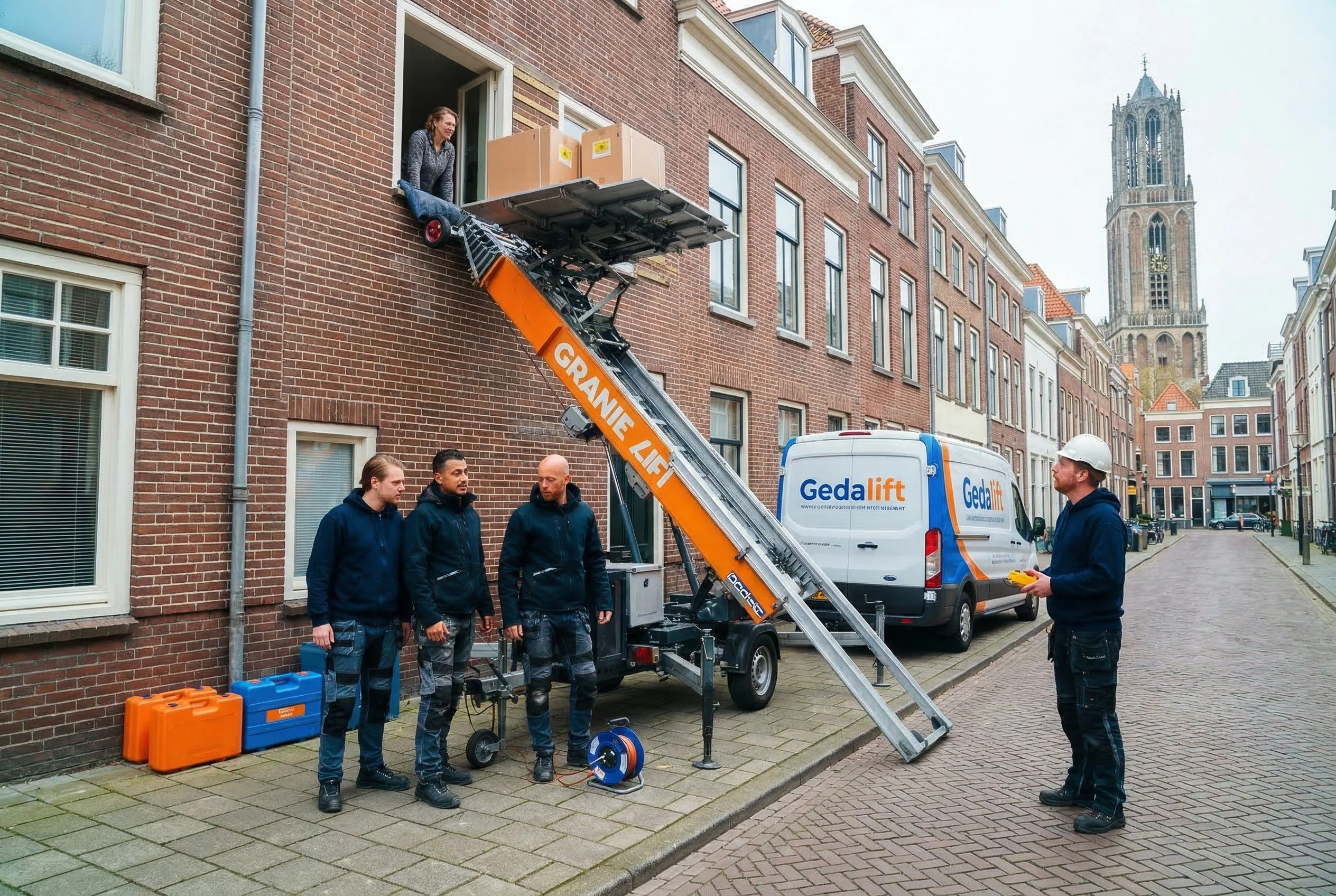 Opbouwlift team in Utrecht