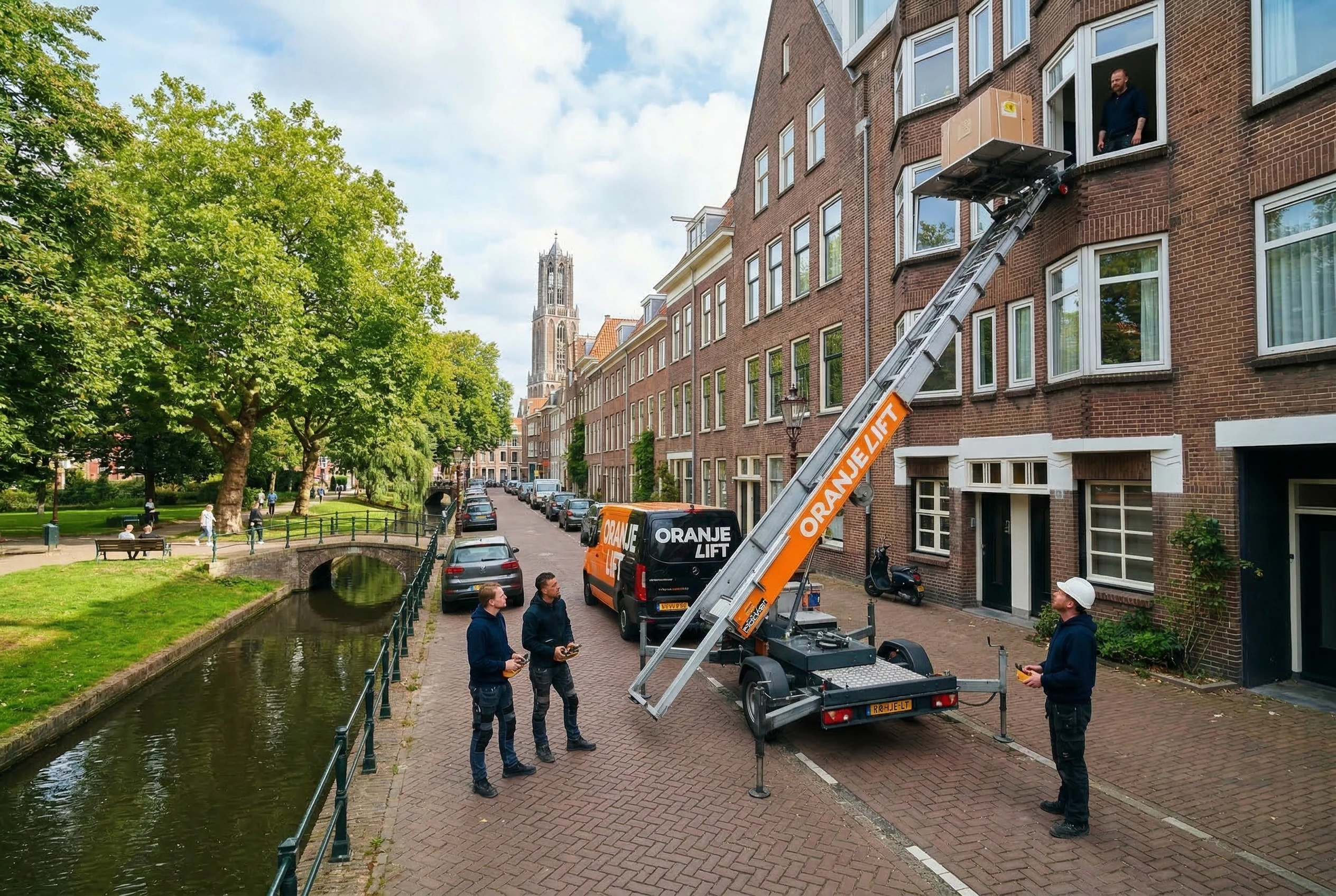 Opbouwlift in Oud-Zuid Amsterdam