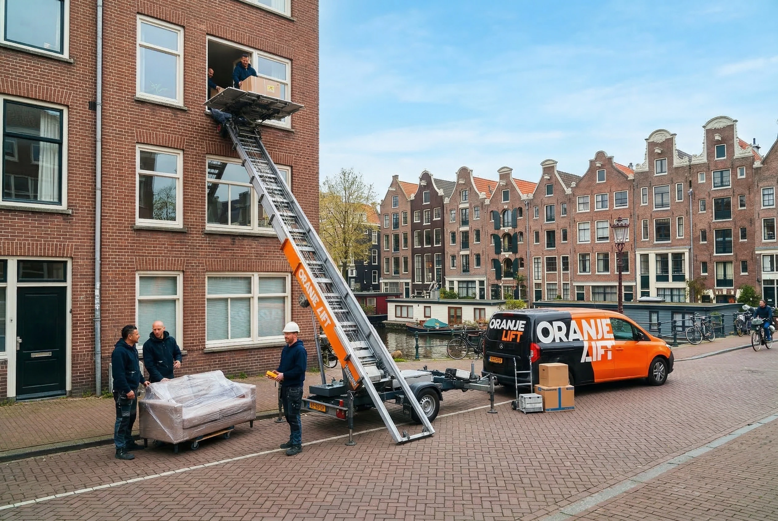 Opbouwlift bij herenhuis Kralingen Rotterdam